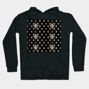 Fleur de Lys-Black & Gold2 Hoodie